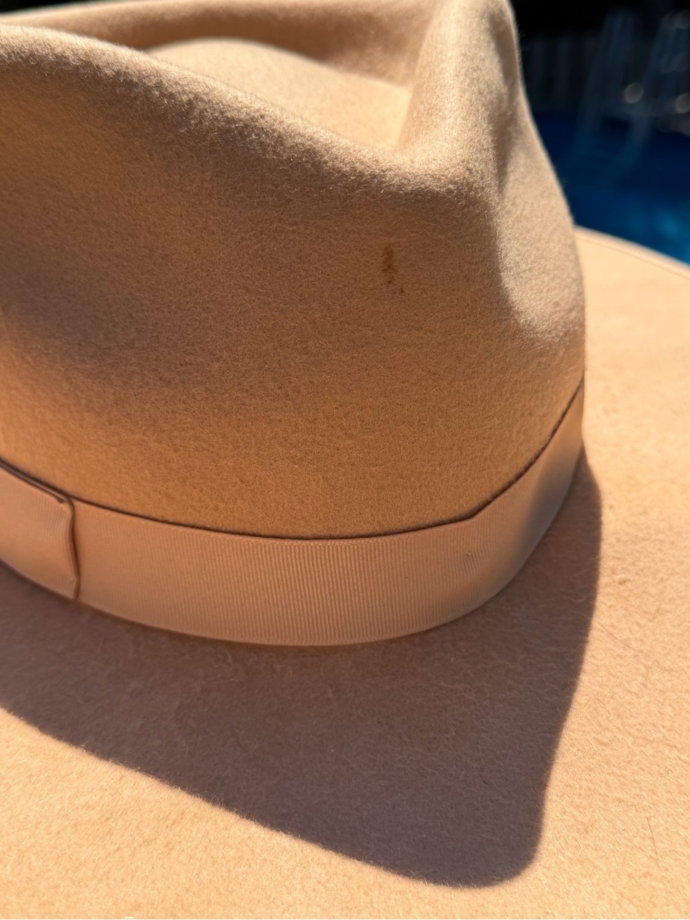 Lack Of Color Tan Felt Rancher Hat - Picture 3 of 3